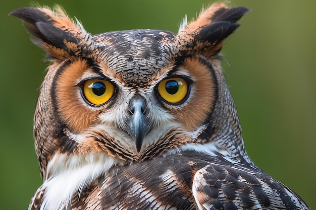 Great Horned Owl in a forest