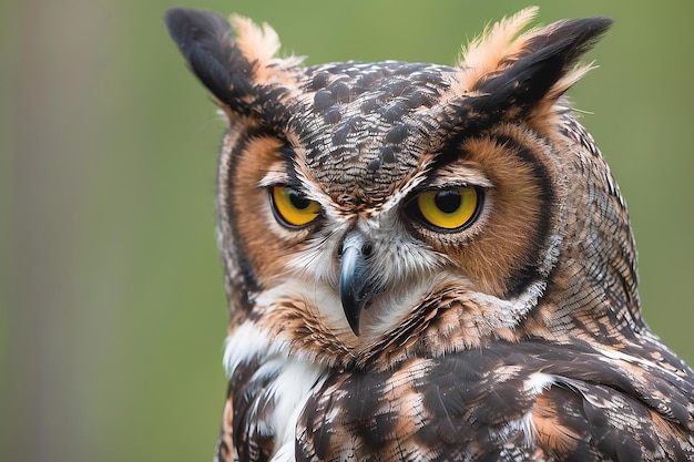 Great Horned Owl in a forest