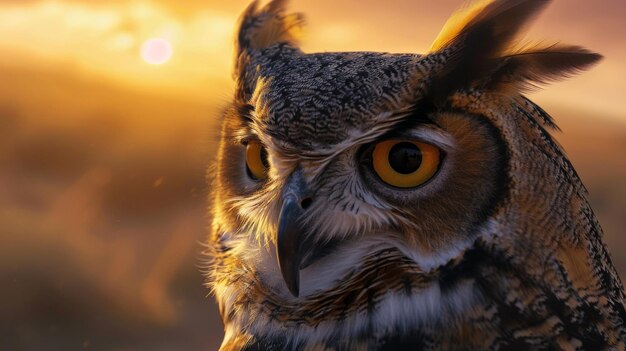 The great horned owl is a large and powerful owl that is found in North America