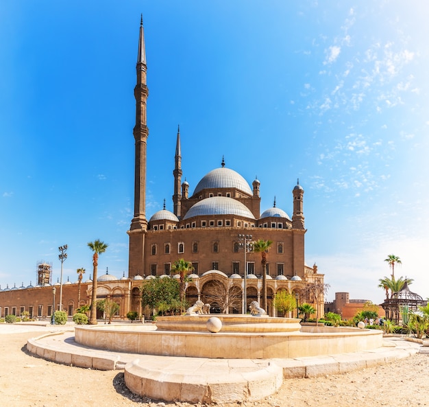 The Great Mosque of Muhammad Ali Pasha or Alabaster Mosque in Cairo.