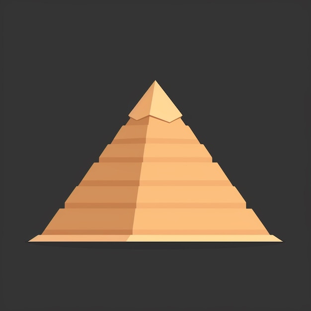 Photo great pyramid of giza vector logo