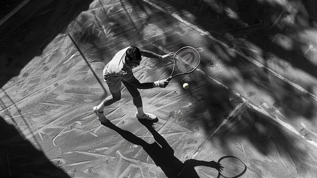 Photo great tennis class on a bright background