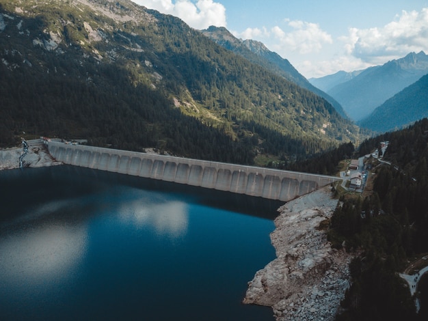 A great view on lake MALGA BISSINA and on Val di fumo