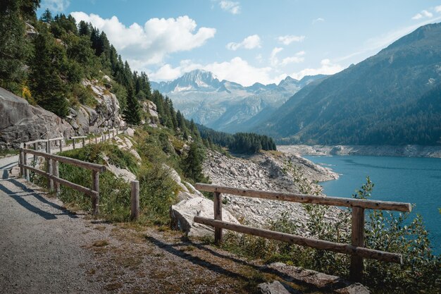 A great view on lake MALGA BISSINA and on Val di fumo