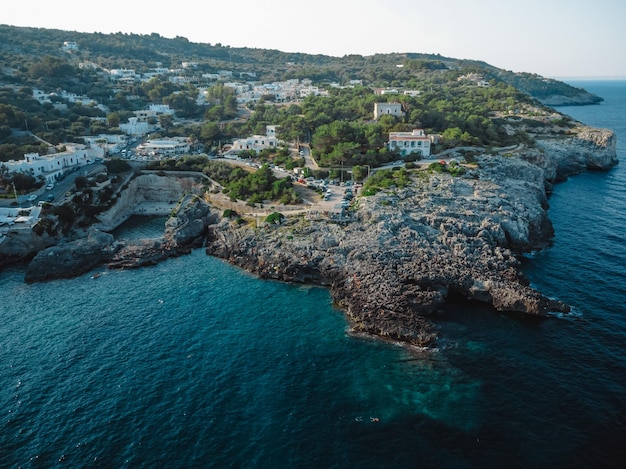 A great view on marina di novaglie in puglia