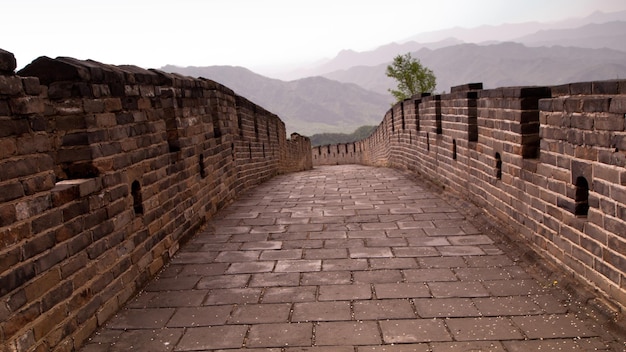 The Great Wall of China at the Mutianyu section near Beijing.