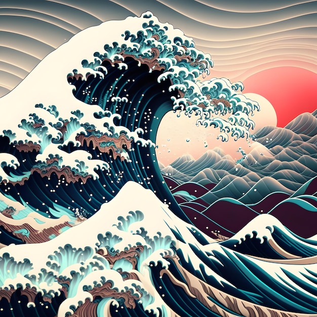 The great wave of kanagawa