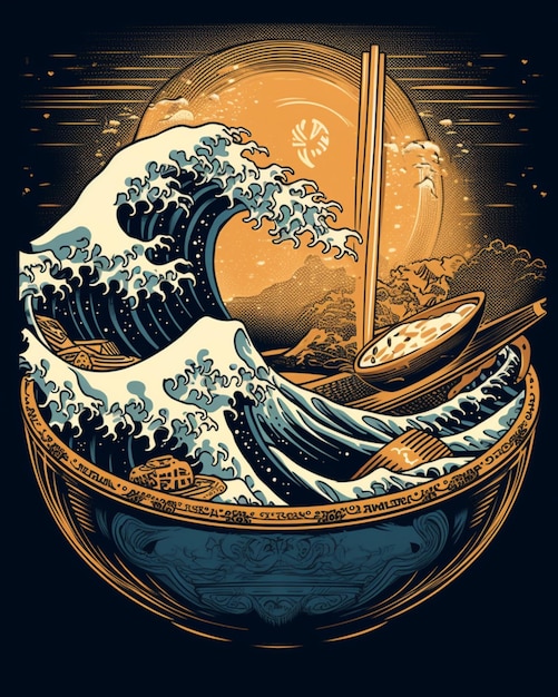 The great wave off kanagawa poster