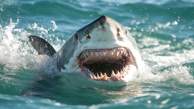 Great White Shark with Open Mouth