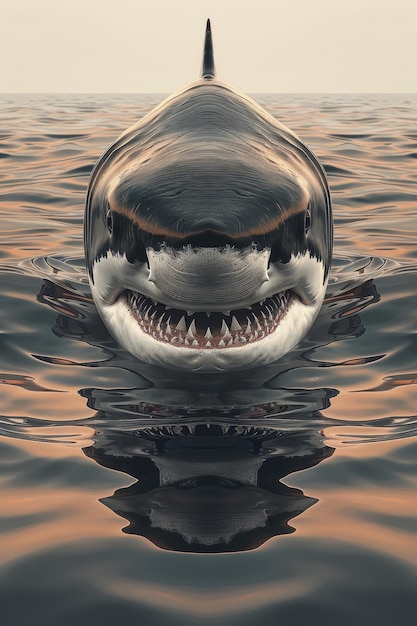 Great White Sharks CloseUp in Ocean