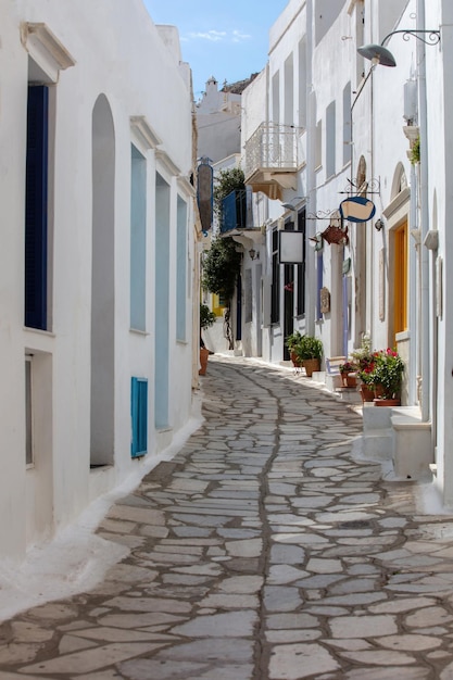 Greece Tinos island of art Cycladic architecture at Pyrgos village