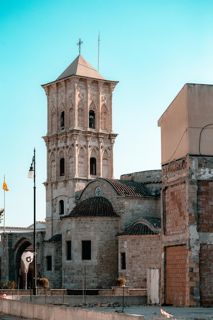 Greek Church of Saint Lazarus at sunset light in Larnaca, Cyprus