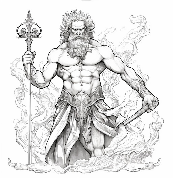 greek god jesus coloring page