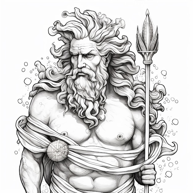 greek god jesus coloring page