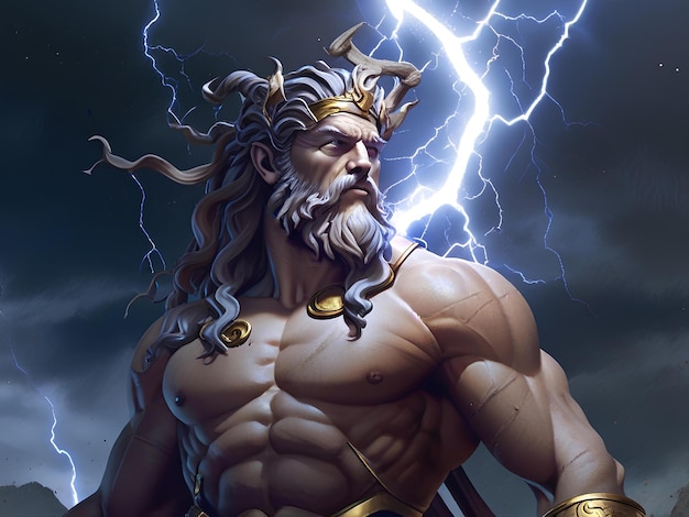 Greek god of lightning and thunder