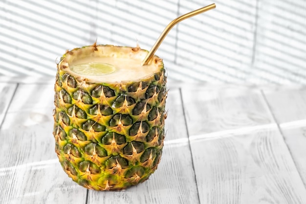 Greek Pina Colada cocktail