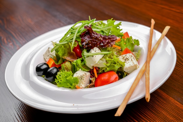 Greek salad with feta