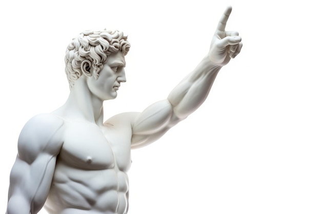 Greek sculpture david hand waving clothing apparel person