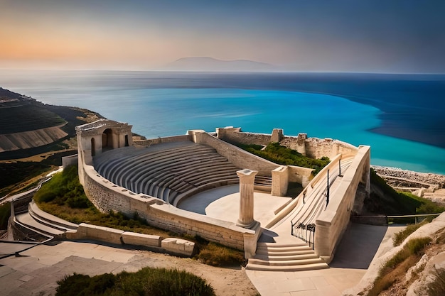 A greek theatre in the greek island of corfu