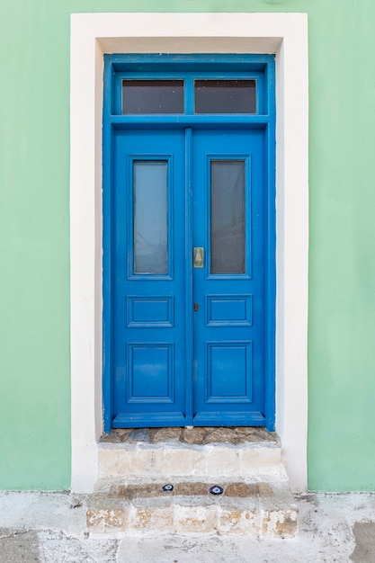 Greek traditional door Kastellorizo island