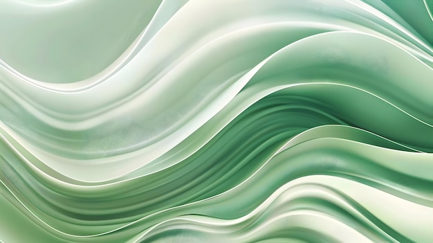 Green abstract background illustration green wavy background