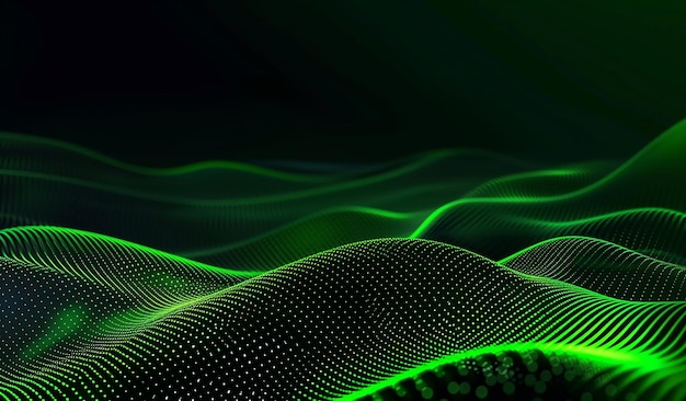 A Green Abstract Background with a Green Abstract Design at the Bottom