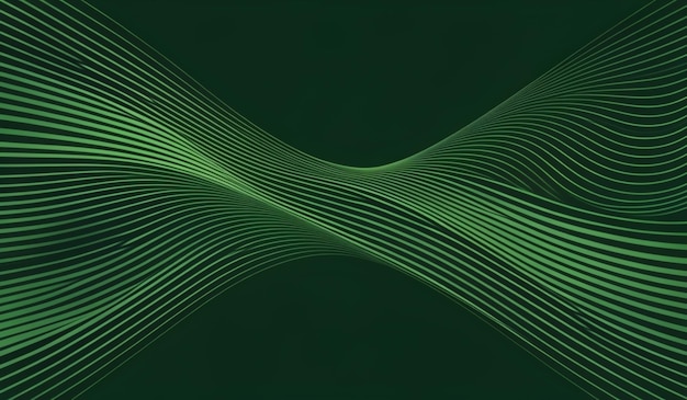 Photo a green abstract background with a green and white lines