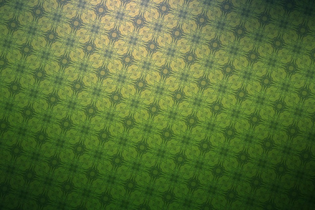 Green abstract background with a pattern in the form of a flower