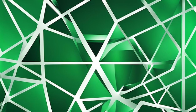 Green abstract geometric background