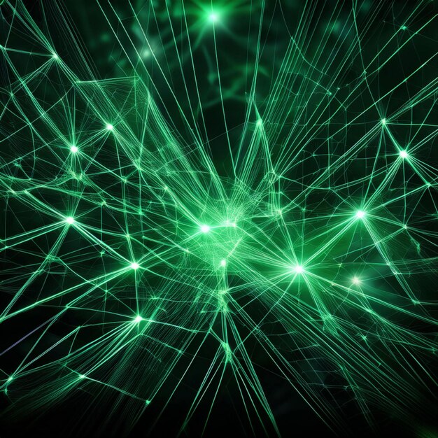 green abstract tech background