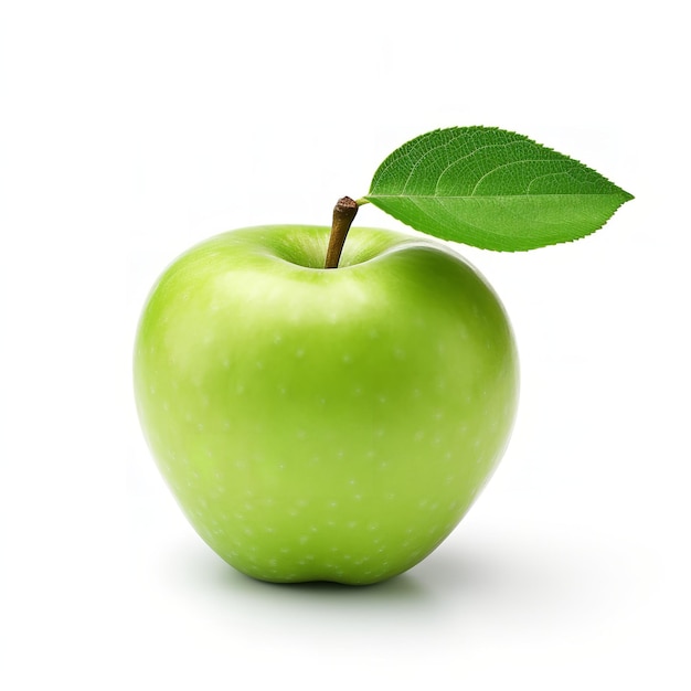 green apple isolated on white background