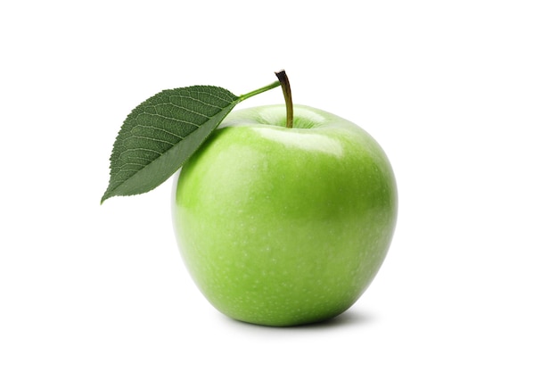 Green apple isolated on white background