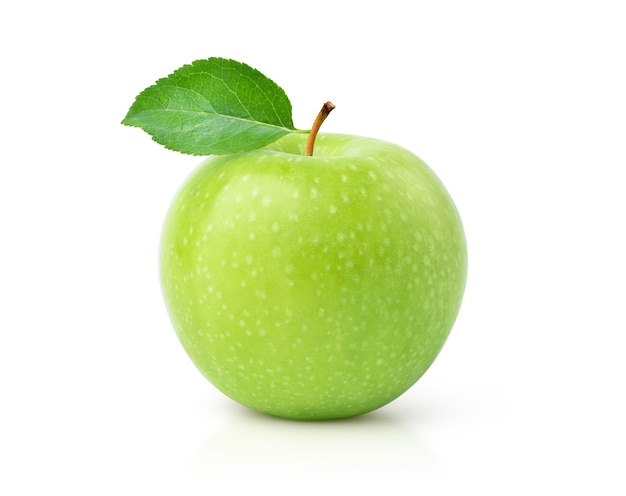 Green apple isolated on white