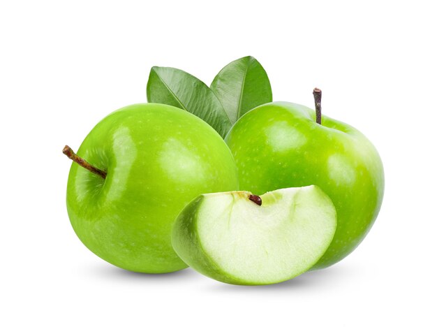 Green apple isolated