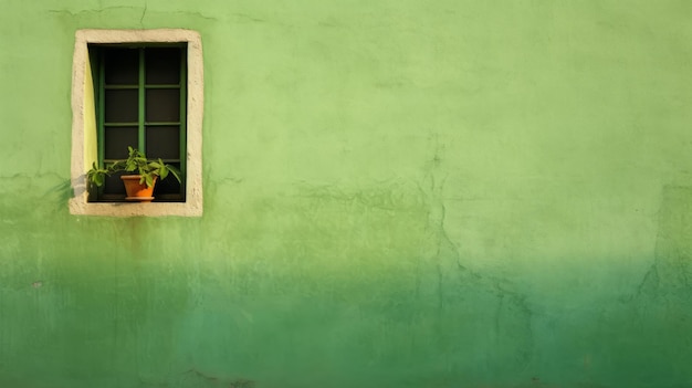 Photo green architecture a contemplative minimalist abstraction of spanish baroque