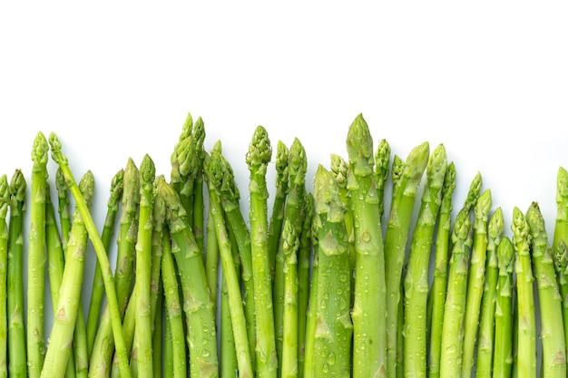 Green asparagus ,fresh asparagus isolate on white background