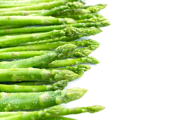 Green asparagus ,fresh asparagus isolate on white background