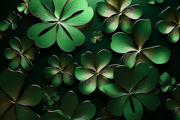 green background Saint Patricks Day