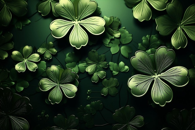 green background Saint Patricks Day