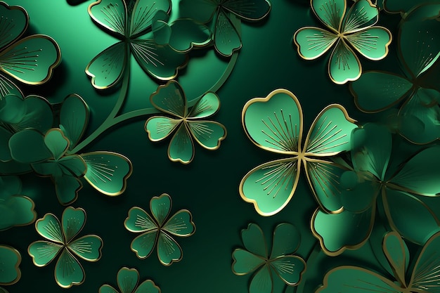 green background Saint Patricks Day