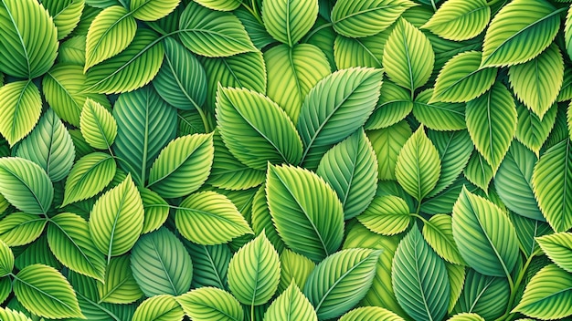 a green background with bright green leaves