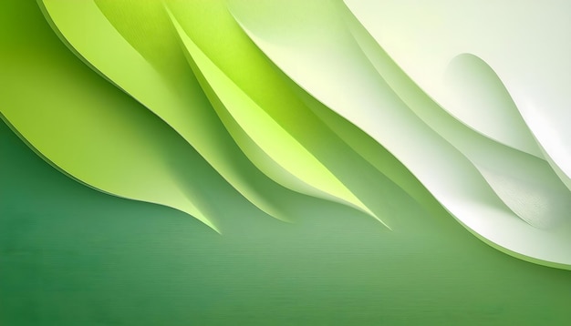 Photo a green background with a green and white image of a green and yellow leaf