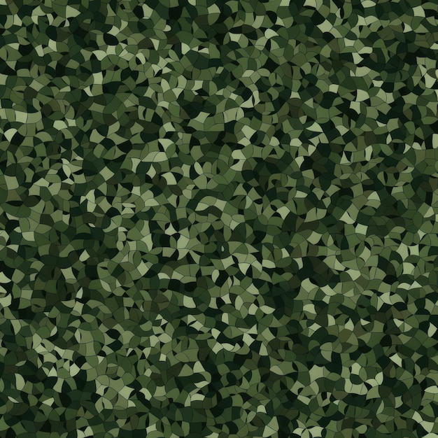 A green background with a pattern of different shapes and colors.