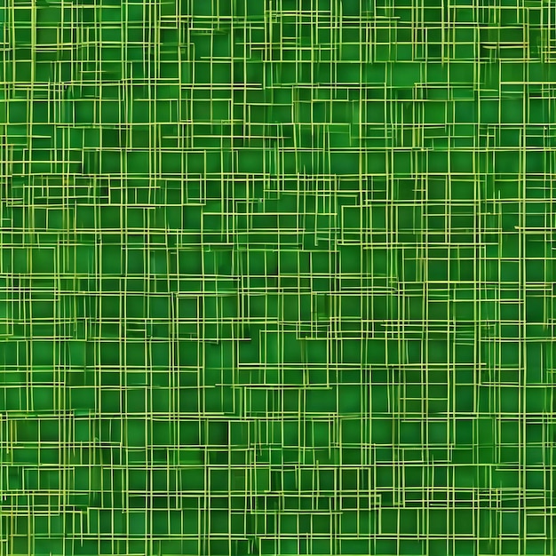 Green background with a pattern of squares and lines