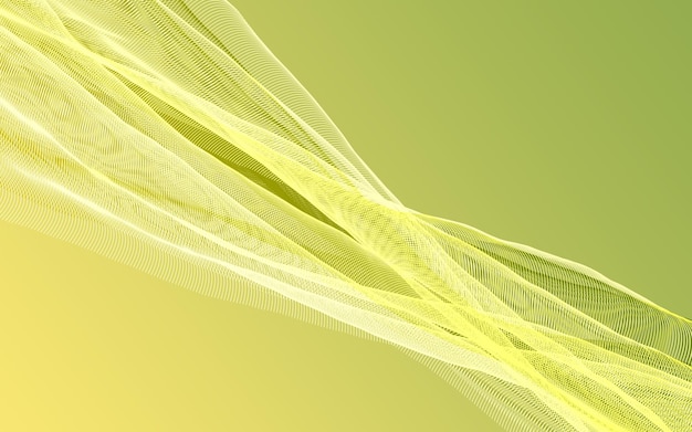 Green background with a yellow wave