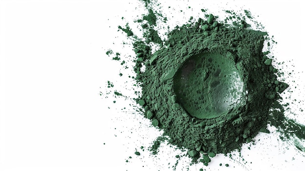 a green ball with green ink and a green color