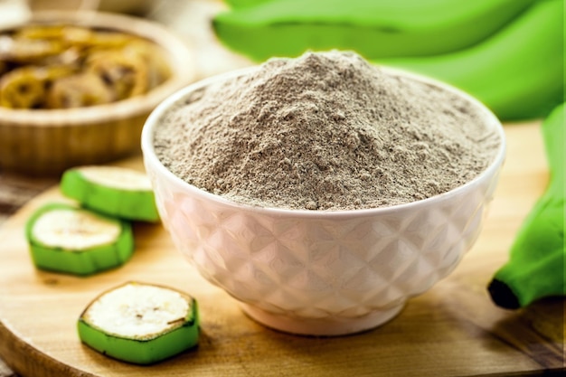 Green banana flour, gluten free healthy organic homemade flour