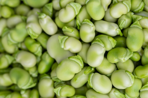 green bean background Healthy and organic food