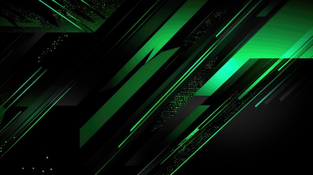 Green and black background with a black background and the text green on the bottom right