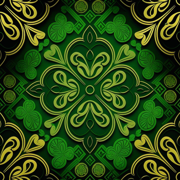 A green and black background with a pattern that says " green ".